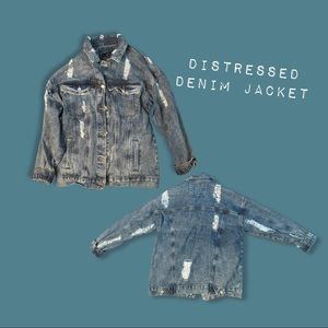 Distressed Denim Jacket ✨
